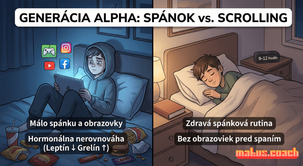 Spánok vs scrolling
