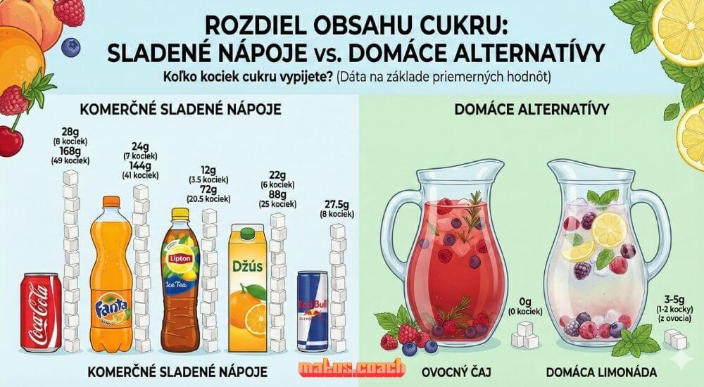 Čaj namiesto sladených nápojov